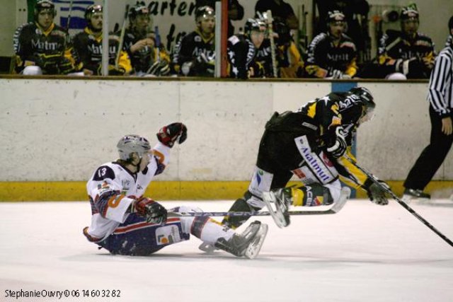 Photo hockey match Rouen - Grenoble  le 27/03/2010