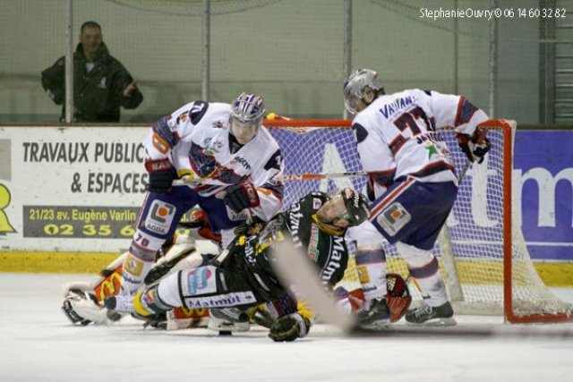 Photo hockey match Rouen - Grenoble  le 27/03/2010