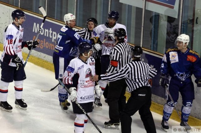 Photo hockey match Montpellier  - Nice le 27/03/2010