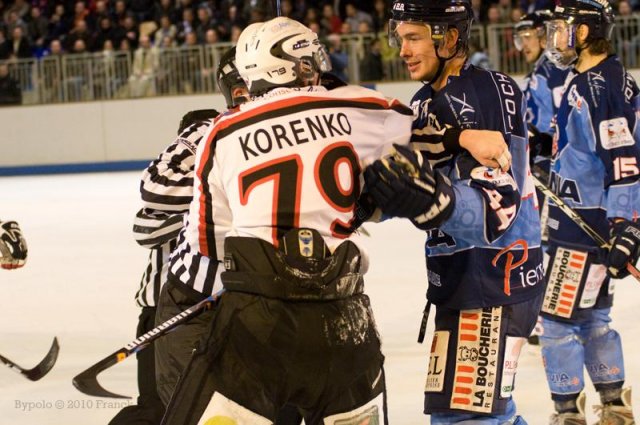 Photo hockey match Angers  - Briançon  le 31/03/2010