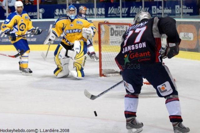 Photo hockey match Grenoble  - Chamonix  le 13/09/2008