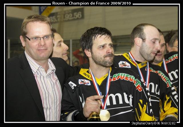 Photo hockey match Rouen - Angers  le 13/04/2010