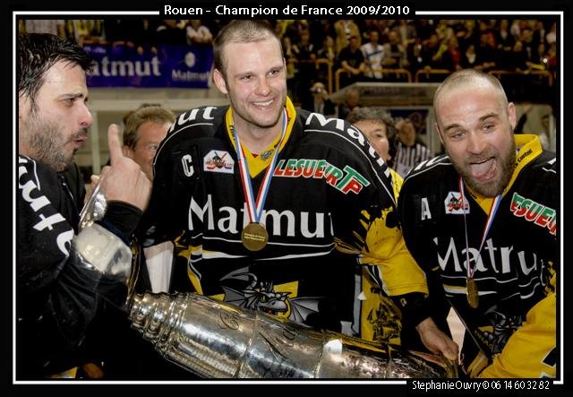 Photo hockey match Rouen - Angers  le 13/04/2010