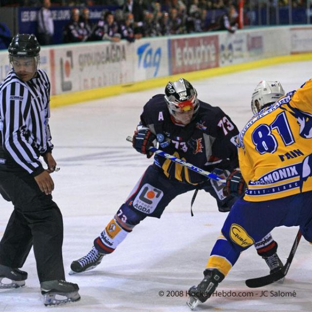Photo hockey match Grenoble  - Chamonix  le 13/09/2008