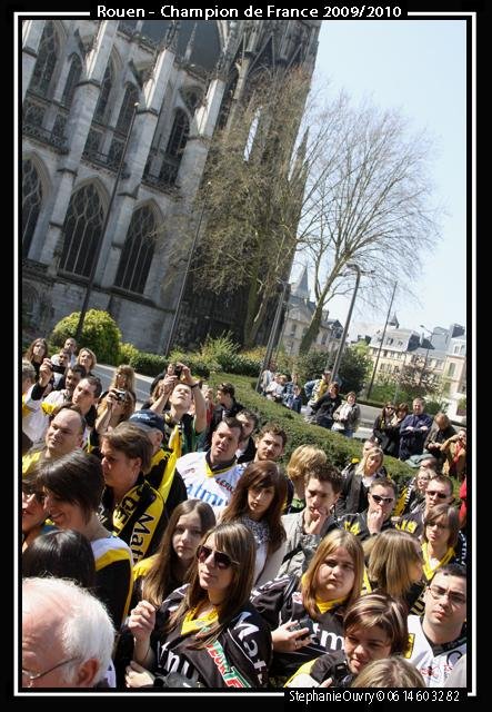 Photo hockey reportage Les Rouennais fêtent leurs héros
