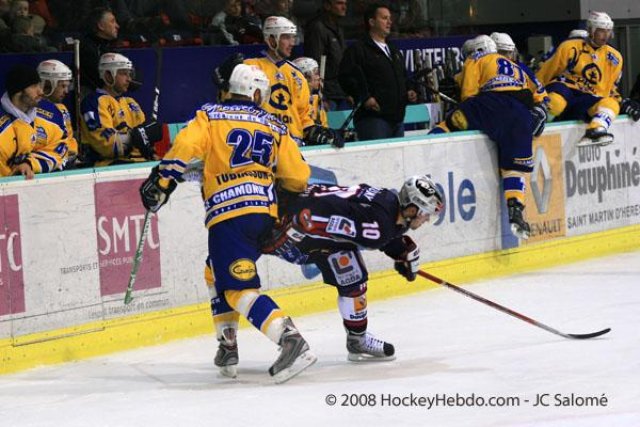 Photo hockey match Grenoble  - Chamonix  le 13/09/2008