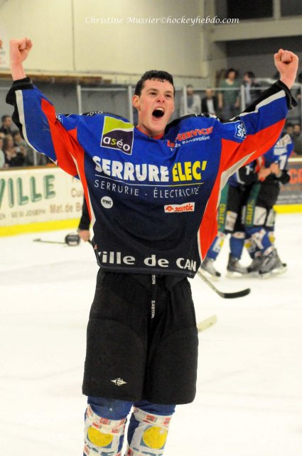 Photo hockey match Caen  - Brest  le 24/04/2010