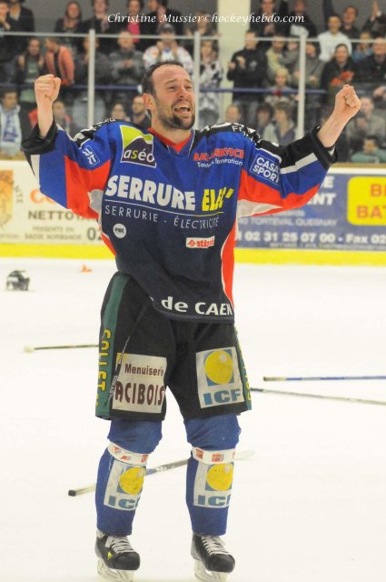 Photo hockey match Caen  - Brest  le 24/04/2010