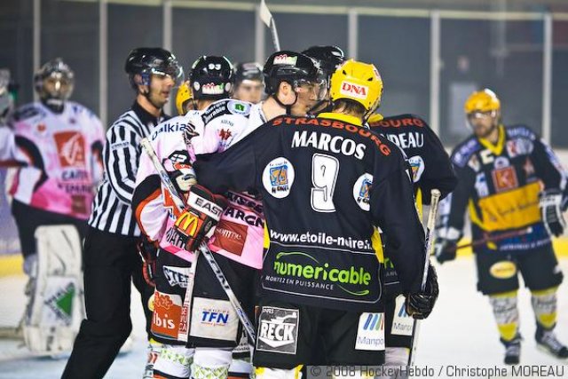 Photo hockey match Strasbourg  - Amiens  le 13/09/2008