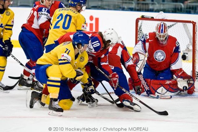 Photo hockey album Hockey Mondial 10 : Suède - Norvège