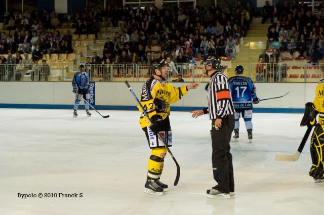 Photo hockey match Angers  - Rouen le 21/09/2010