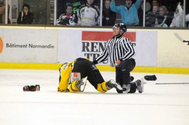Photo hockey match Caen  - Rouen le 13/10/2010