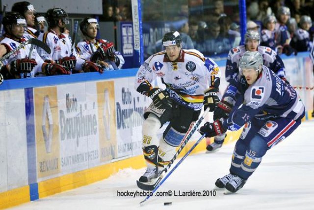 Photo hockey match Grenoble  - Morzine-Avoriaz le 16/10/2010