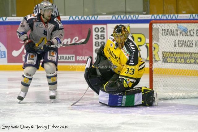 Photo hockey match Rouen - Grenoble  le 23/10/2010
