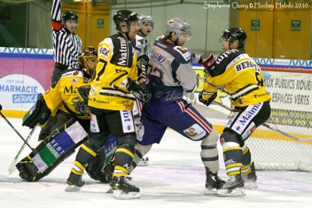 Photo hockey match Rouen - Grenoble  le 23/10/2010