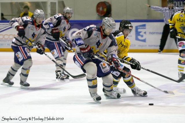 Photo hockey match Rouen - Grenoble  le 23/10/2010