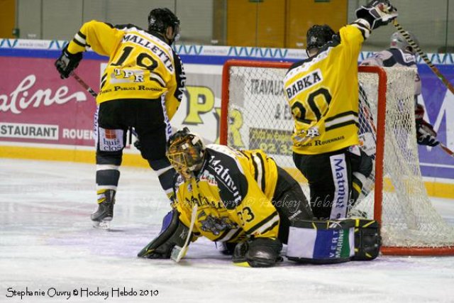 Photo hockey match Rouen - Grenoble  le 23/10/2010