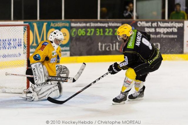 Photo hockey match Strasbourg  - Dijon  le 23/10/2010