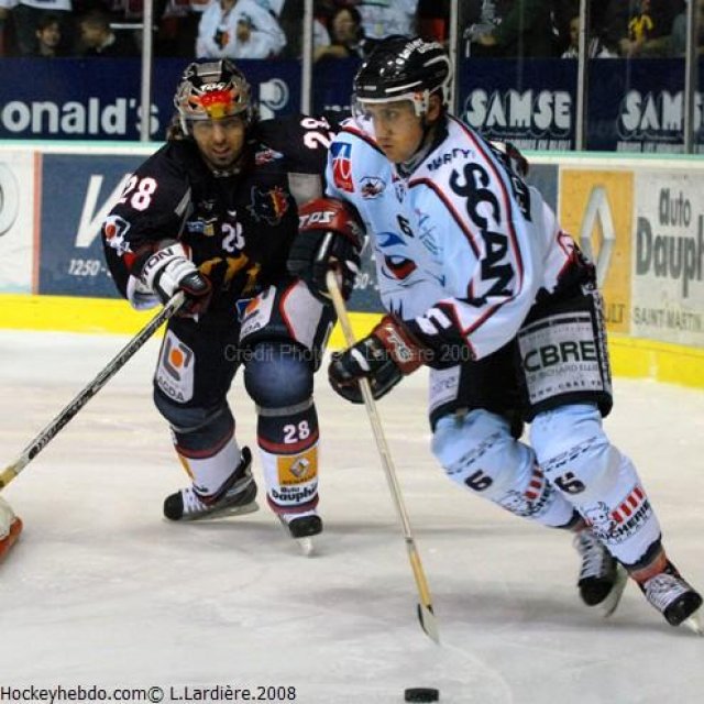 Photo hockey match Grenoble  - Angers  le 23/09/2008
