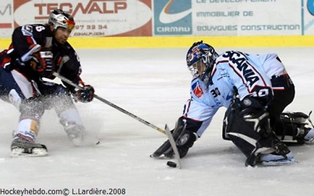 Photo hockey match Grenoble  - Angers  le 23/09/2008