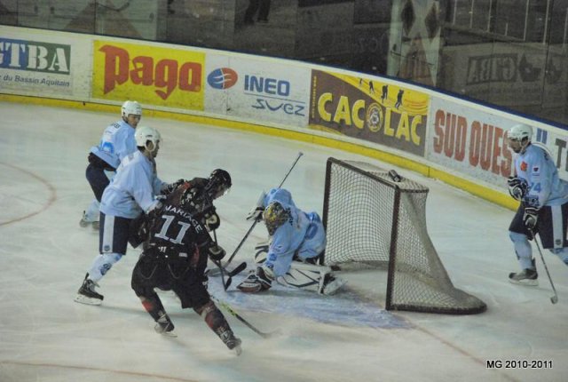 Photo hockey match Bordeaux - Montpellier  le 20/11/2010