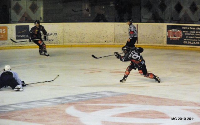 Photo hockey match Bordeaux - Montpellier  le 20/11/2010