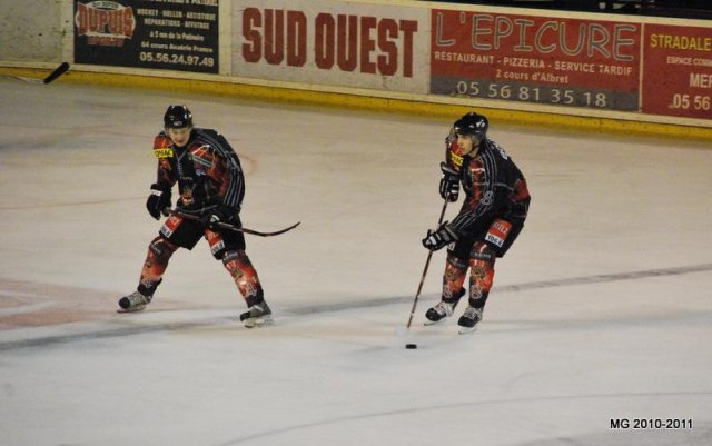 Photo hockey match Bordeaux - Montpellier  le 20/11/2010