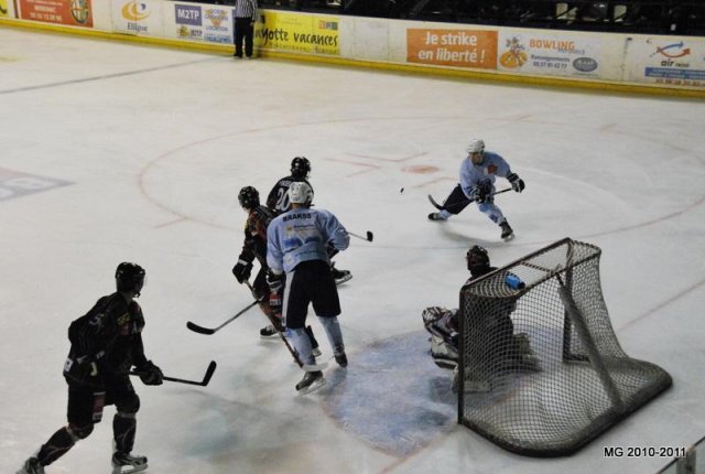 Photo hockey match Bordeaux - Montpellier  le 20/11/2010