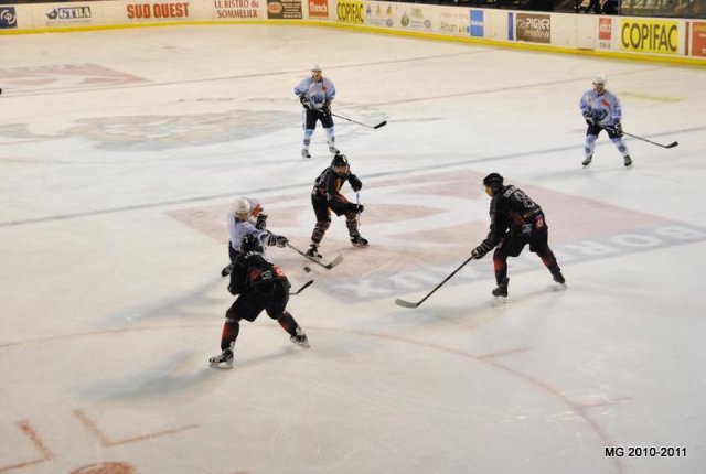 Photo hockey match Bordeaux - Montpellier  le 20/11/2010