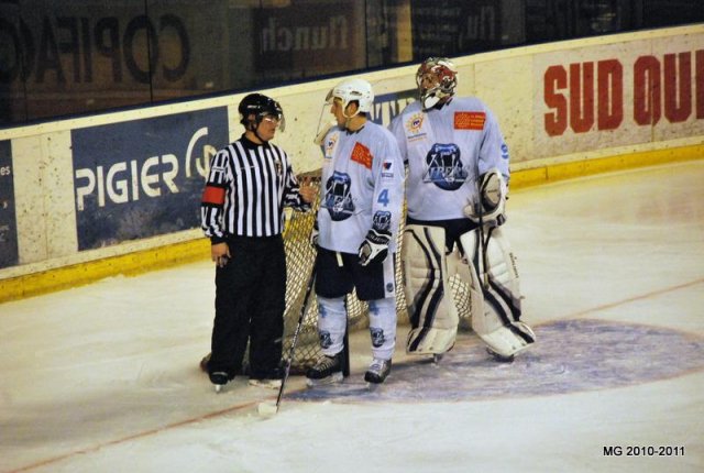 Photo hockey match Bordeaux - Montpellier  le 20/11/2010