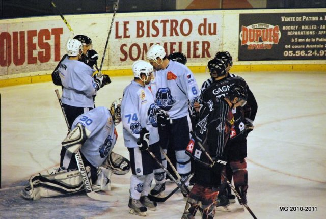 Photo hockey match Bordeaux - Montpellier  le 20/11/2010