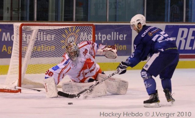 Photo hockey match Montpellier  - Valence le 27/11/2010