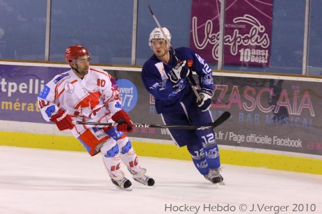 Photo hockey match Montpellier  - Valence le 27/11/2010