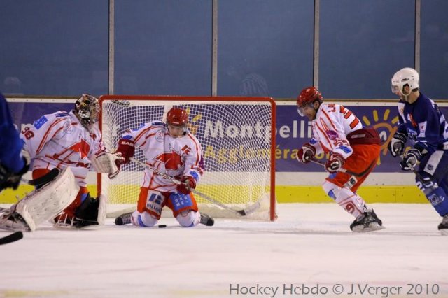 Photo hockey match Montpellier  - Valence le 27/11/2010
