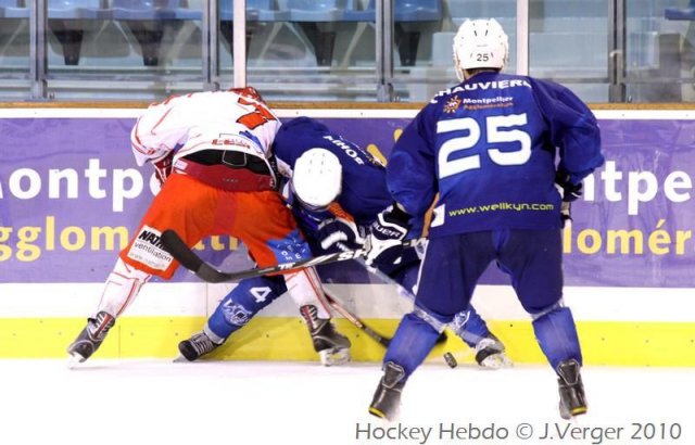 Photo hockey match Montpellier  - Valence le 27/11/2010
