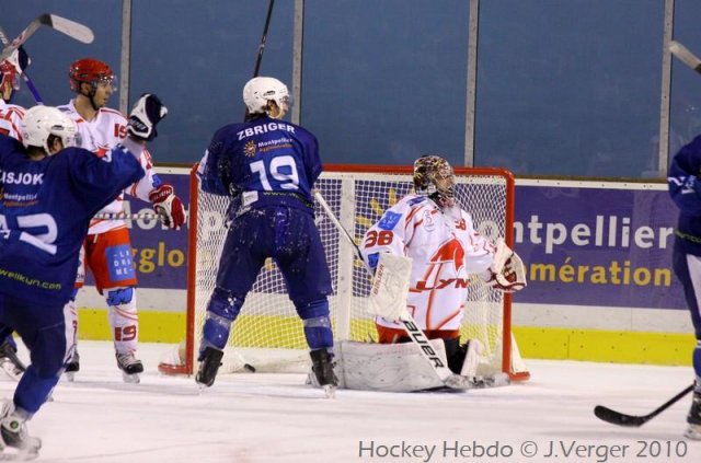 Photo hockey match Montpellier  - Valence le 27/11/2010