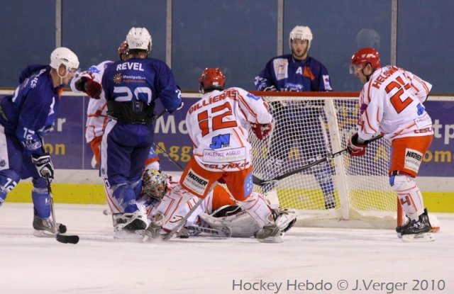 Photo hockey match Montpellier  - Valence le 27/11/2010