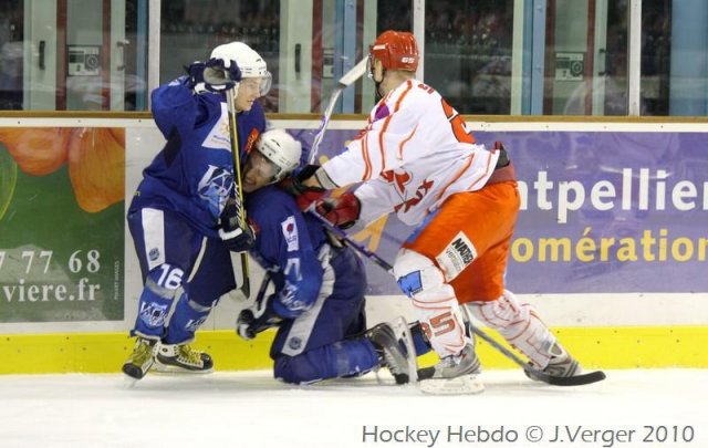 Photo hockey match Montpellier  - Valence le 27/11/2010