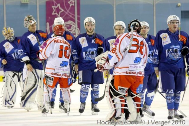 Photo hockey match Montpellier  - Valence le 27/11/2010