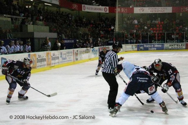 Photo hockey match Grenoble  - Angers  le 23/09/2008
