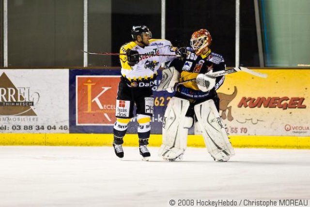 Photo hockey match Strasbourg  - Rouen le 27/09/2008