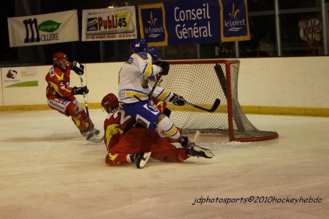 Photo hockey match Orléans - Wasquehal Lille le 11/12/2010