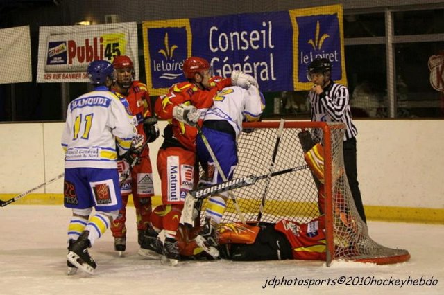 Photo hockey match Orléans - Wasquehal Lille le 11/12/2010