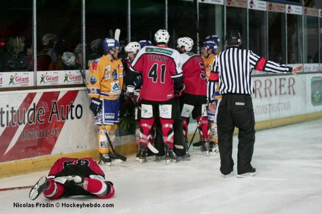 Photo hockey match Briançon  - Dijon  le 11/01/2011