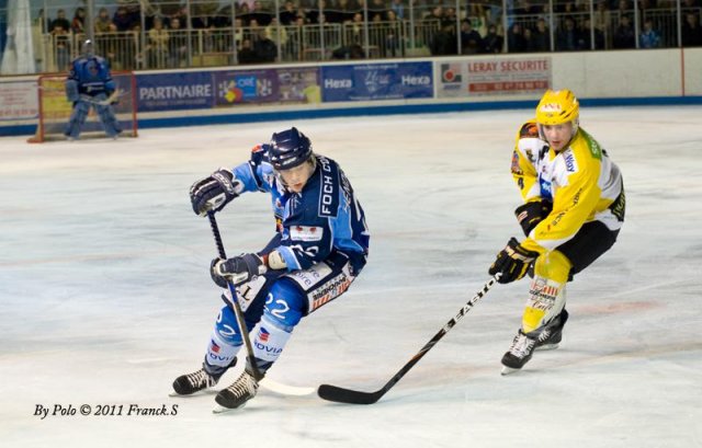 Photo hockey match Angers  - Strasbourg  le 15/01/2011