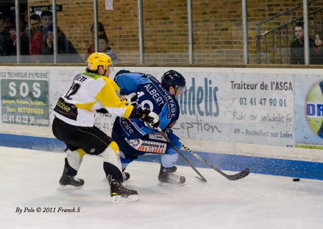 Photo hockey match Angers  - Strasbourg  le 15/01/2011