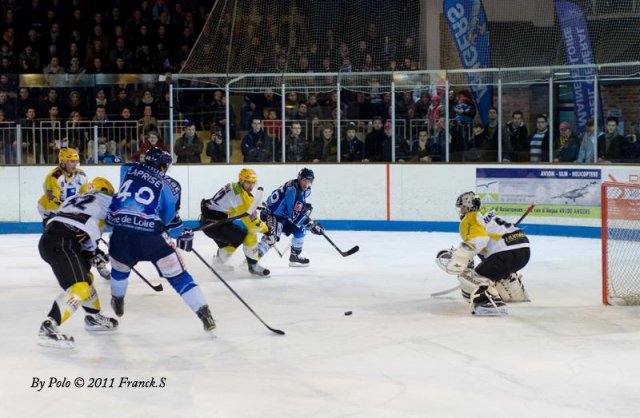 Photo hockey match Angers  - Strasbourg  le 15/01/2011