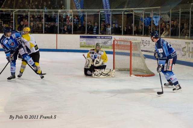 Photo hockey match Angers  - Strasbourg  le 15/01/2011