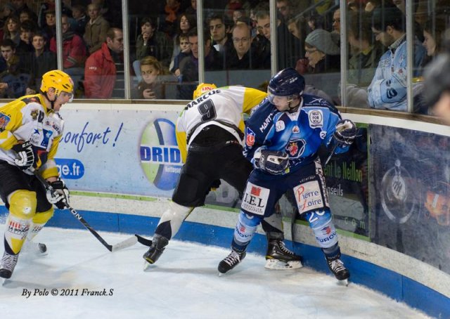 Photo hockey match Angers  - Strasbourg  le 15/01/2011