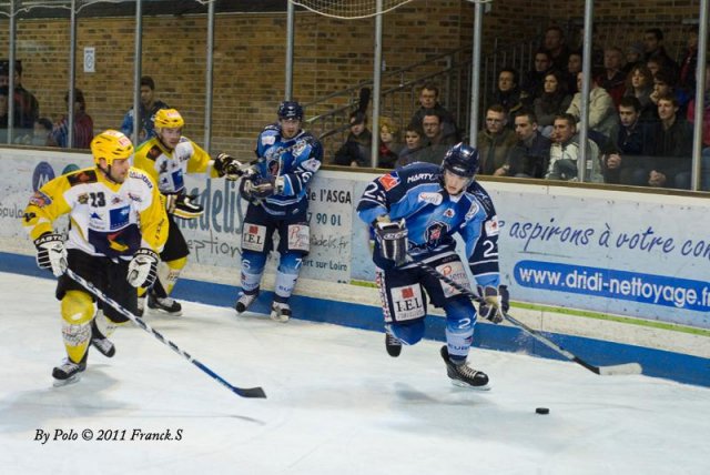 Photo hockey match Angers  - Strasbourg  le 15/01/2011